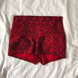 Lululemon snake print shorts